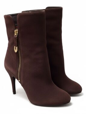 Joan & David sued Mid-Calf Heel Boots with Side Zip
